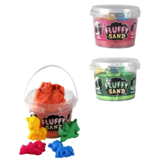 Fluffy Play Sand Tub 9cm - Assorted